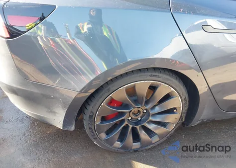 2023 Tesla Model 3 Performance Dual Motor All-Wheel Drive from USA, damaged, VIN 5YJ3E1EC0PF488692